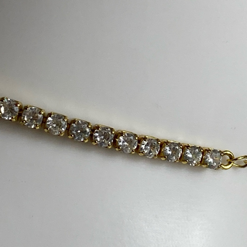 Hey Maeve Tennis Necklace 18K gold-plated cubic zirconia - Picture 7 of 9